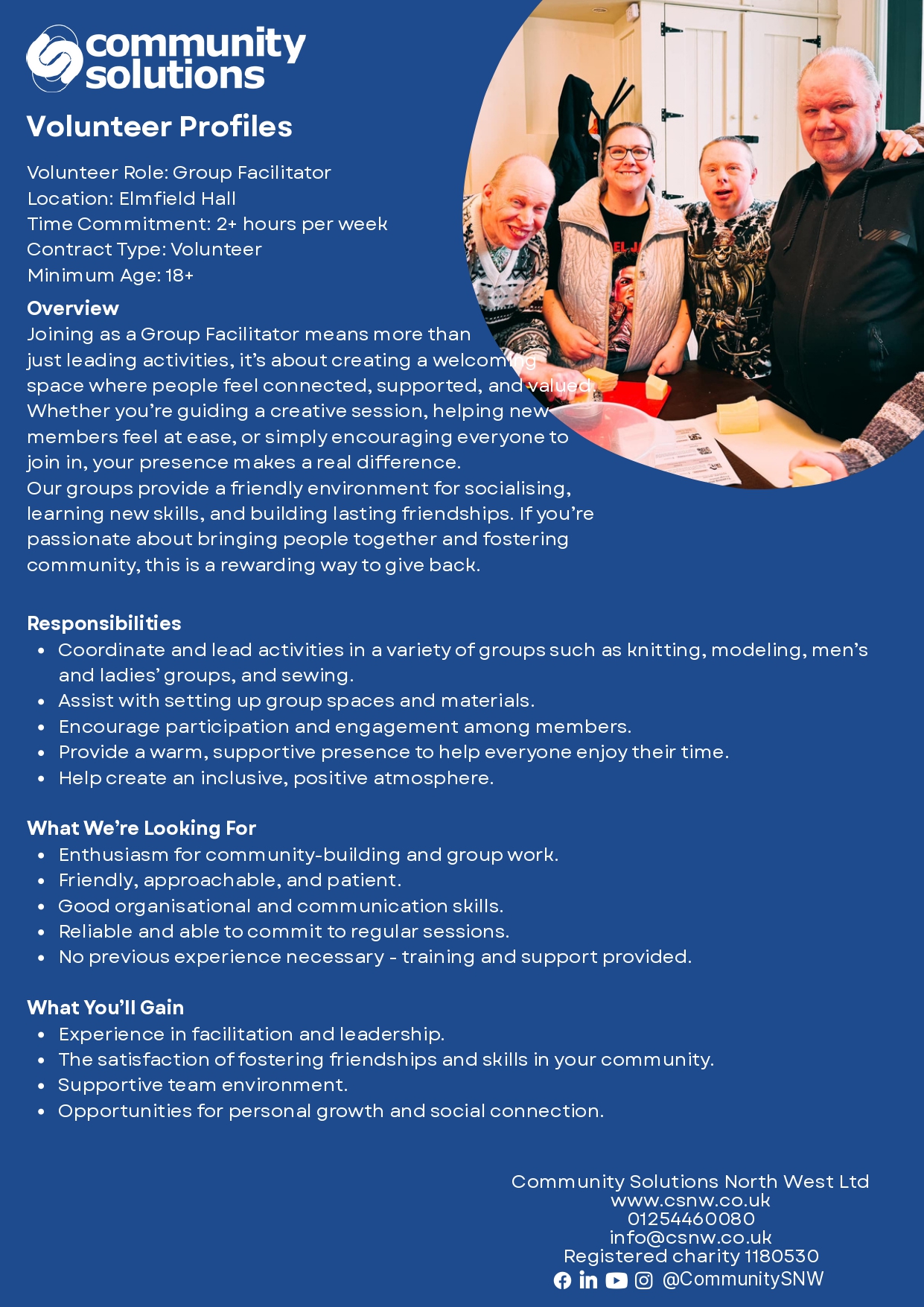 CSNW - Group Facilitator - Hyndburn & Ribble Valley CVS